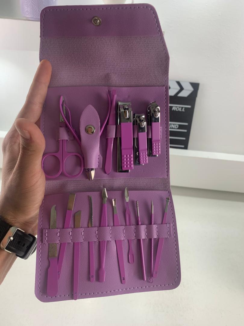 Kit coupe-ongles professionnel 16en1 en acier inoxydable – طقم العناية بالأظافر