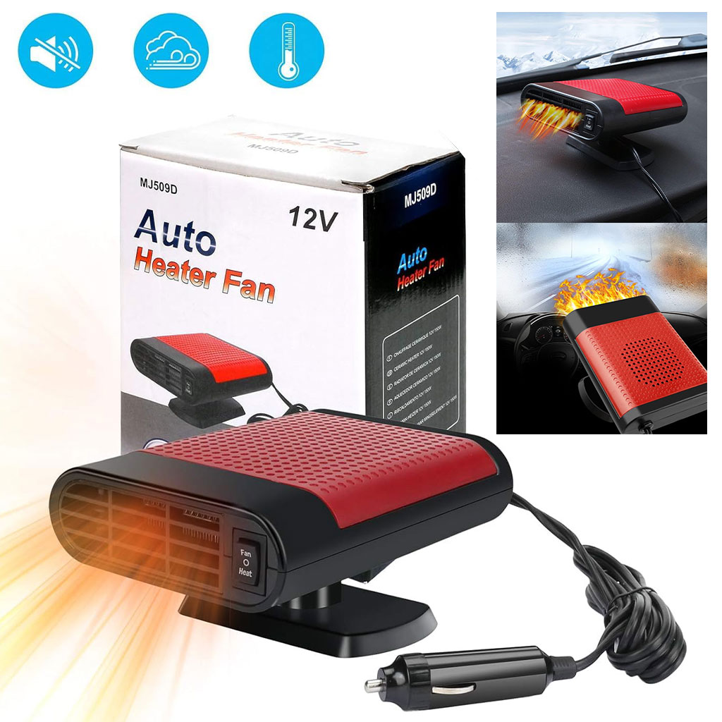 Chauffage et Refroidisseur Dégivreur Rapide de Pare-Brise avec Base 360 degrés – سخان وبراد مزيل للضباب